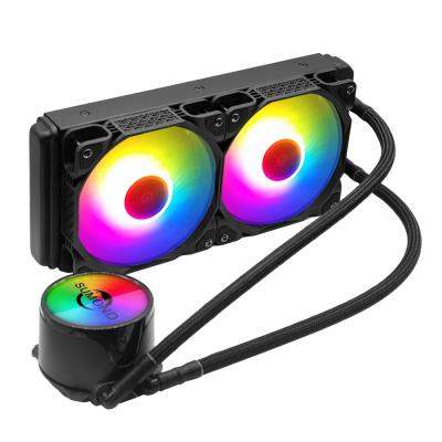 China CPU 240mm ARGB CPU Liquid Cooler For Intel LGA 2066 2011 115X AMD AM4 AM3+ AM3 FA2+ FM2 Processor for sale