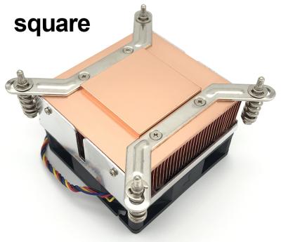 China 2u CPU Desktop Computer CPU Heatsink Temperature Control Fan For Intel LGA2011 115X Platform Pure Copper Heat Pipe for sale