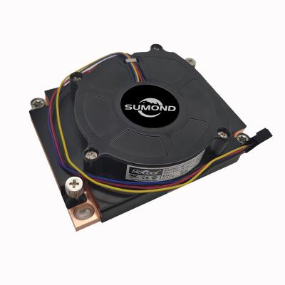 China 205W Rectangular CPU Server 1u Active CPU Heatsink LGA3647 CPU Cooler for sale