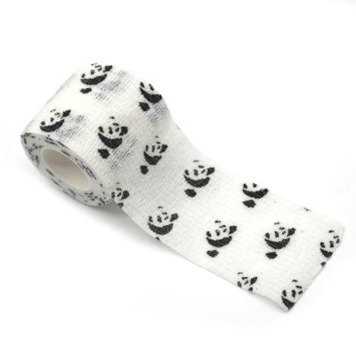 China Avoid Injury Printed Cohesive Self Adhesive High Elastic Bandage for sale