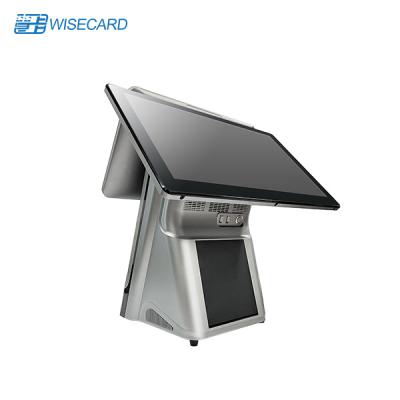 China Máquina dual de la posición de la pantalla de Wisecard WCT-C1 mesa terminal de la posición del tacto de 15,6 pulgadas en venta