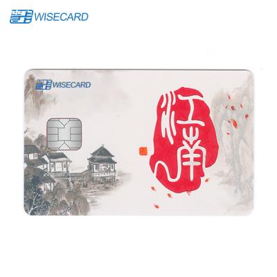 China PVC Smart Prepaid Card Immersion Carving Printing for sale