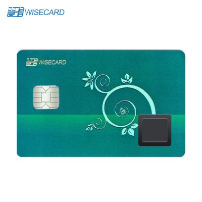 China Fingerprint Identification Biometric Chip Card For Business Payment for sale