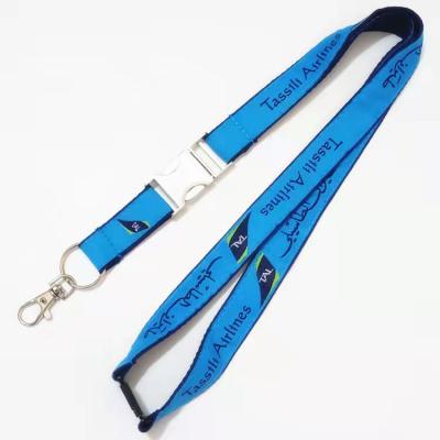 China High Quality Loose Custom Made Silkscreen Promotional Gift Sublimation Printing Logo Polyester Airbus Lanyards for sale