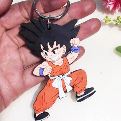 China Custom PVC Cartoon Figure 2D or 3D Logo Key Chain Embossed Keychains 2D /3D PVC Key Chain Soft Rubber Cartoon Key Rings for sale