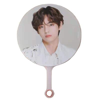 China Hot Selling China Custom 3D Lenticular Hand Fans Of Promotional Super Stars for sale