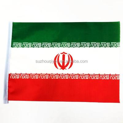 China Wholesale Custom 2022 Health Care Institutes Factory Banner Flags 3x5ft Polyester Qatar World Cup Flag Iran Fan Flag for sale