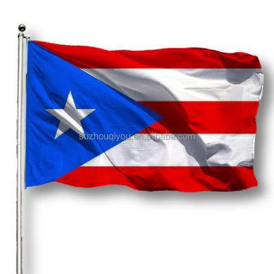 China Custom Healthcare Institutes Polyester Flags 3x5ft Sublimation Garden Flag American Puerto Rico National Flag Banner for sale