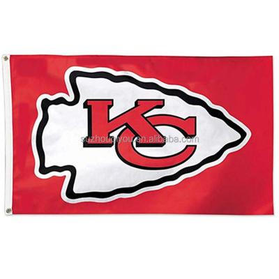 China Health Care Institute Cheap Hot Sale NFL American Football Kansas City Chiefs 3x5ft Flag For Custom Sport Event Banner for sale