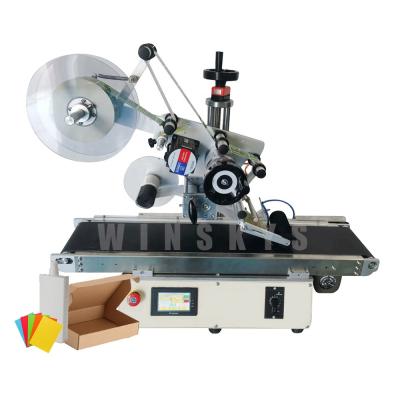 China Cheap doypack plastic sticker cardboard paper products price flat surface labeling machine table automatic applicator for pouch bag box for sale