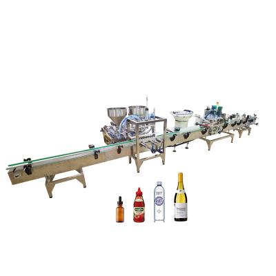 China Automatic Filling Line Tomato Sauce Chili Sauce Yogurt Jam Paste Filling Machine Production Food Table Top Line for sale