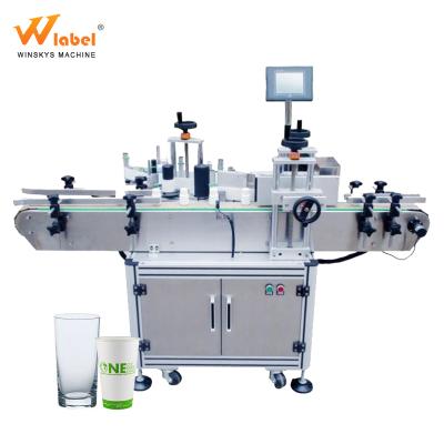 China Products Best Price Automatic Tapered Paper Cup Round Bottle Labeling Machine for sale