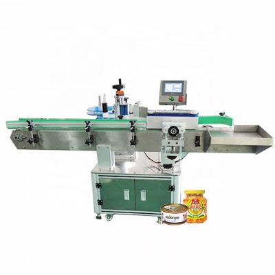 China New Design Products Automatic Round Water Bottle Aluminum Cans Name Adhesive Sticker Labeling Machine With Date Code for sale