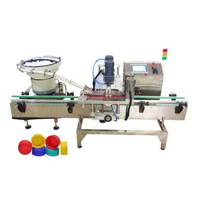 China Automatic food small office ropp jar cap sealing screw liquid tightly filling glass plastic water bottle capping machine for sale