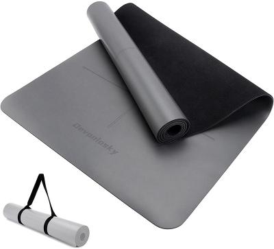 China Yoga Mat Eco Friendly Fitness Travel Washable Waterproof Home Yoga Mat PU Equipment Mat Thick Non Slip Exercise Yoga Pilates Eco Durable Use Anti-Slip for sale