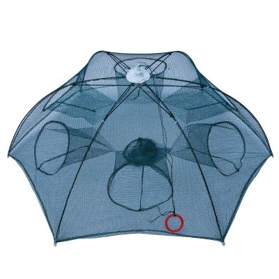 China Portable Multifilament Size Customizable Fishing Net Puller Bait Nylon Collapsible Trap Net Accessories Fold Fishing Nets For Outdoor for sale