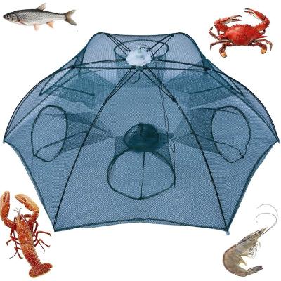 China Collapsible Multifilament Fishing Net Trap Crayfish Crawdad of Sparrowhawks Dive Contract and Cage Folding for Easy Transport and Storage for sale