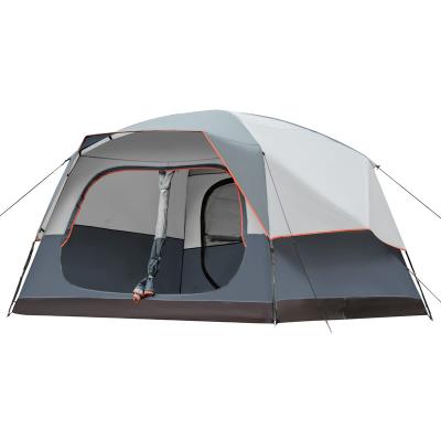 China Easy Carry Custom Logo Printing Breathable Outdoor Camping Tent Automatic Camping Tent For Multi-person Use for sale