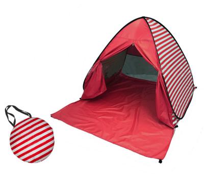 China Portable Warm Quick Open Folding Beach Sunshade Amazon Border Outdoor Tent With Curtain for sale