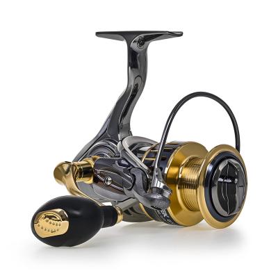 China Aluminum Alloy Spinning 13+1 BB Stainless Fishing Reel Ultra Powerful Lightweight Graphite Frame CNC Aluminum Spool For Saltwater for sale