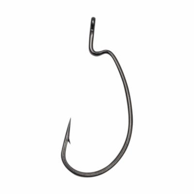 China 50Pcs/lot Wide High Carbon Fishing Hook Jig Crank Offset High Carbon Steel Hook Barbed Fishhook For Soft Worm Bait Accessories for sale