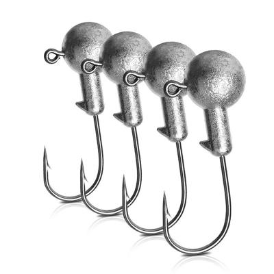 China 4PCS Metal Lead Hook Set Lead Jig Weight Building Hooks Bullet 3.5g-5g-7g Lead Hook Accessories For Tackle for sale