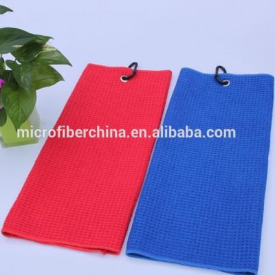 China QUICK DRY Microfiber Golf Towel Waffle for sale