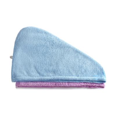 China Compressed Ultra-Thin Microfiber Hair Towel Wrap - Anti-Frizz Quick Dry Turban with Wet/Dry Brush by Perfect Haircare for sale