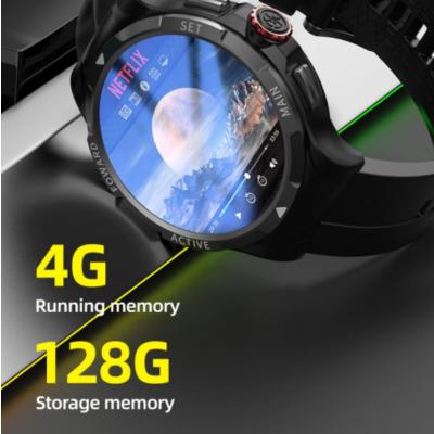 China Wifi New arrival 2023 4G Android smart watch large memory 4G+128G HD camera real time track for sports men for sale