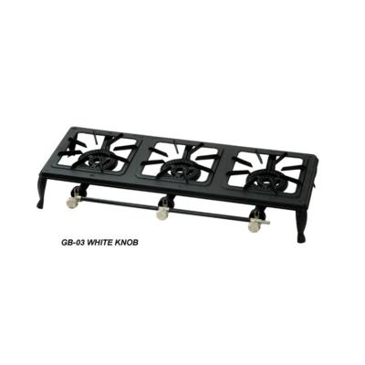 China Wholesale Outdoor Heavy Duty 3 Burner Stove With Legs Cast Iron Gas Cooker for sale