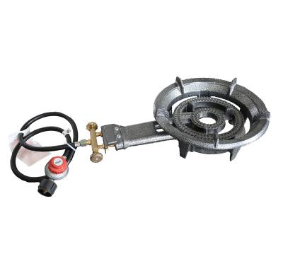 China Cast Iron Outdoor Single Burner Gas Stove Brass Cookware for sale