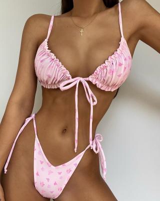 China Floral Sexy Female Thong Customization Supply Micro Swimwear Micro Bikini Sets Plus Size Swimwear for sale