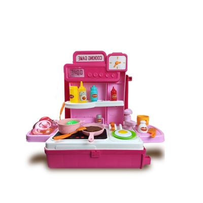 China 2021 new style metal child's luggage playhouse toys simulation kitchen set/educational toy for children kicchen toys/kitchen toys for sale