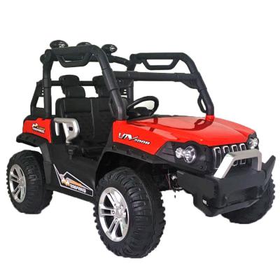 China Ride on red electric toy car 2021new 12 years old 4 seater child four wheel toy car with MP3 for kids to ride electric off-road toy car for sale