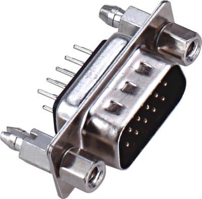 China WCON 180°DIP d-SUBVENTION Doppelart Messing-3.0AMP gegenwärtige Bewertung ROHS Pin Male Connectors PBT reihen-9 zu verkaufen