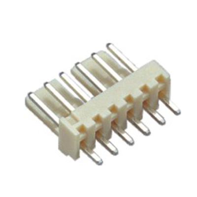 China WCON 2.5mm Wire To Board Wafer Connector  6P Straight L=11.0 DIP3.4mm PA66 Beige Sn Plated for sale