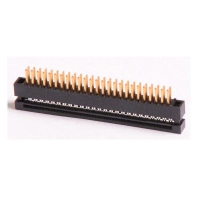 China Negro sel.1U de cobre amarillo” Au/Ni del conector PBT del enchufe de la INMERSIÓN de la echada de WCON 2.54m m. bandeja que embala UL94V-0 en venta