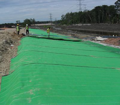 China Colchón tejido Geotube no tejido del revestimiento de la manta del control de la erosión llenado de arena en venta