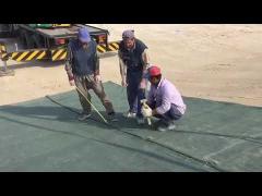 PioneerTEX Concrete Mat Cloth GCCM installation