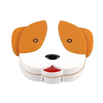 China High Quality Popular Fashionable Loyal Dog Shape Companion Contact Lens Design Easy Carry Customizable Portable Set Case for sale