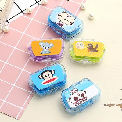 China Direct Cartoon High Quality Fun Box Companion Custom Factory Supply Custom Factory Supply Easy Carry Colorful Portable Contact Lens Set Case for sale