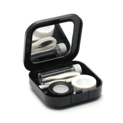 China High Quality Simple Style Contact Lens Mate Easy Carry Portable Set Boxes with Customizable Tweezers Contact Lenses Plastic Cases for sale