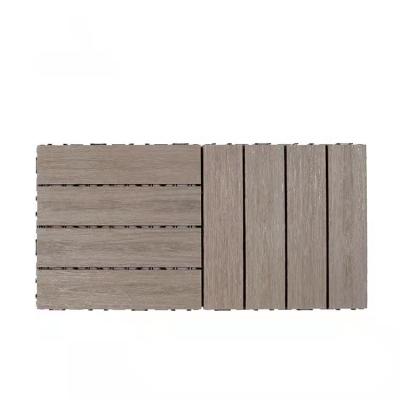 China Modern Outdoor Living Patio Deck Tiles , Diy Interlocking Outdoor Deck Tiles PVC Composite Flooring for sale