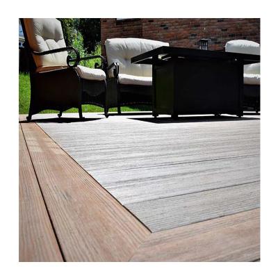 China Modern Wooden Anti-corrosive Plastic Outdoor Flooring Balcony Garden Terrace No Deformation Garden Flooring for sale