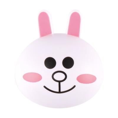 China High Quality Cute Cartoon Contact Lens Mate Box Easy Carry Color Around Lovely White Rabbit Shape Portable Contact Lens Travel Case à venda