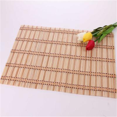 China Sustainable Hot Sale Bamboo Place Mat Wholesale , Natural Dinner Table Woven Place Mat for sale