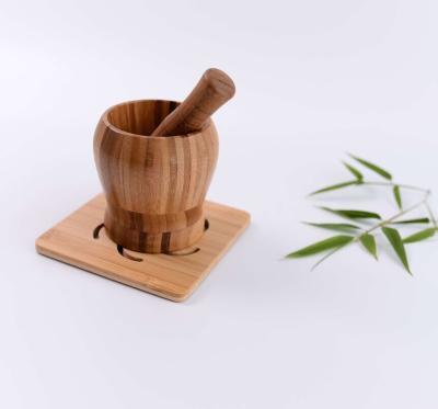 China Viable Bamboo Mortar and Pestle for sale