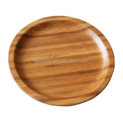 China Sustainable Round Bamboo Dishes, Serving Tray and Storage Trays Wholesale for sale