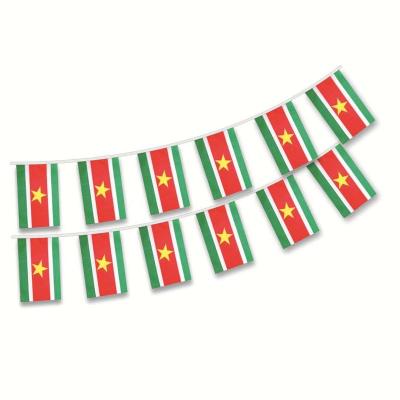 China Suriname Flag Euro Cup Bunting Flag Decoration For Euro Cup for sale