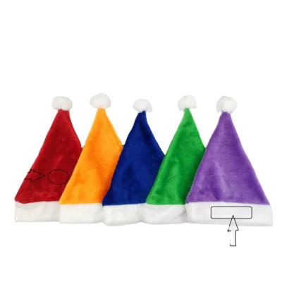 China Christmas Headware Factory Wholesale Party Felt Hats Funny Santa Felt Christmas Hats For Adults for sale